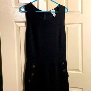 Black jumpsuit with brown buttons size L